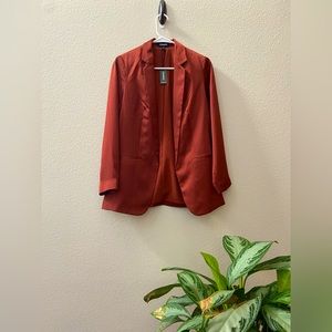 Express Satin Blazer - Rust color